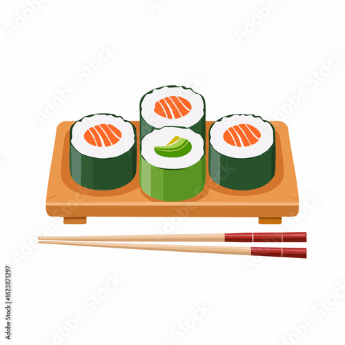 Sushi-Set mit Stäbchen