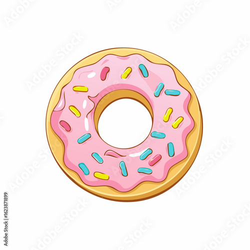 Donut mit Zuckerglasur