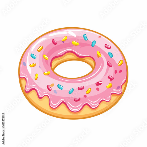Donut mit Zuckerglasur