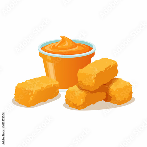 Chicken Nuggets mit Dip