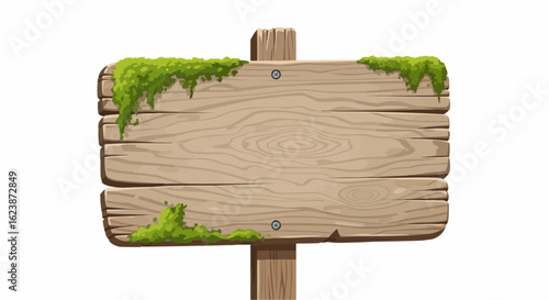 rustic wooden guide board sign board with moss plants, blank weathered signpost, cutout png.hardwood, billboard, board, cut-out, texture, background, clip, direction, guide, panel, post, signpost,