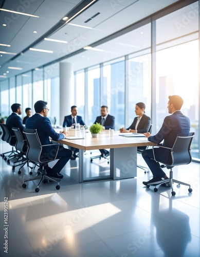 Business meeting in modern office (1)
