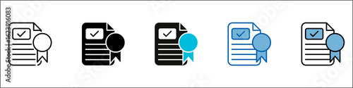 License Icon Pack Multistyle Illustration