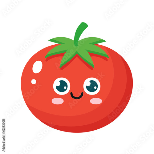 Cute Cartoon Tomato Charact...