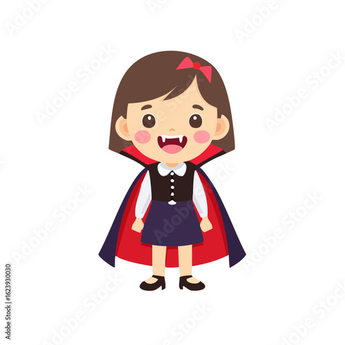 Cute Cartoon Kid Dressed as...