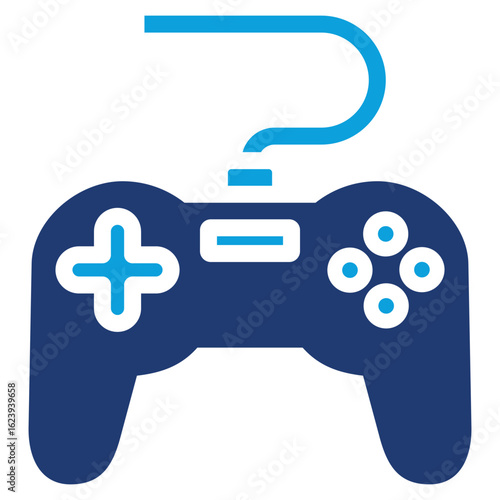 Game Flat Blue Icon