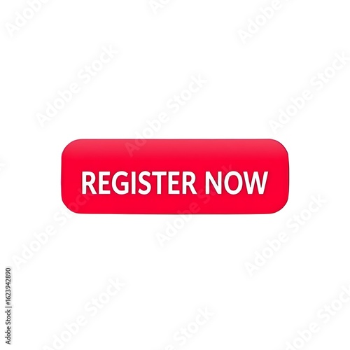 red button with whites background, register now button