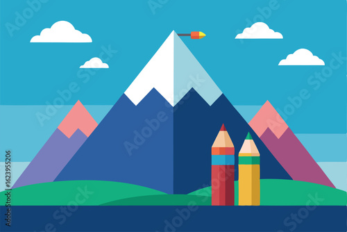 crayon drawn game background for kids  .eps