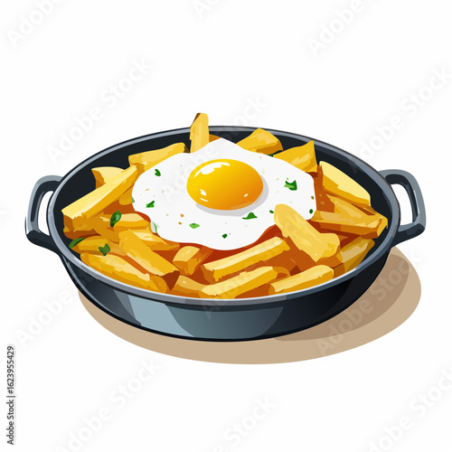 Bratkartoffeln mit Spiegelei