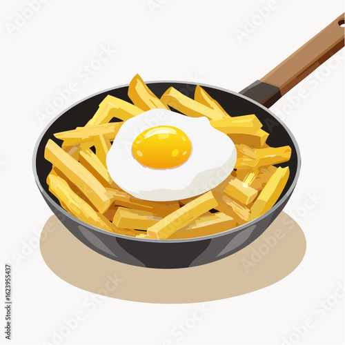 Bratkartoffeln mit Spiegelei