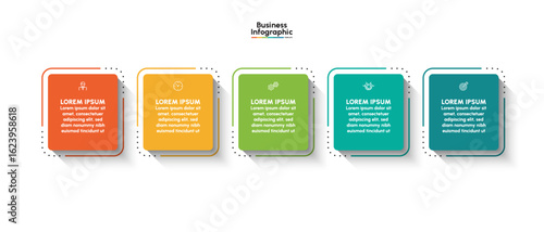 Business infographic design background template