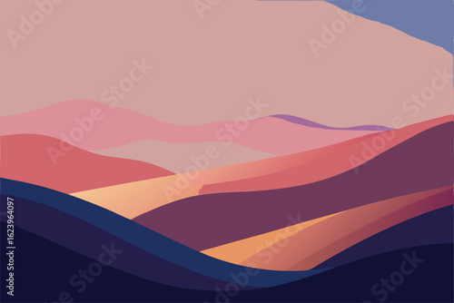 3d wavy paper cut style background in pastel tone (1).eps