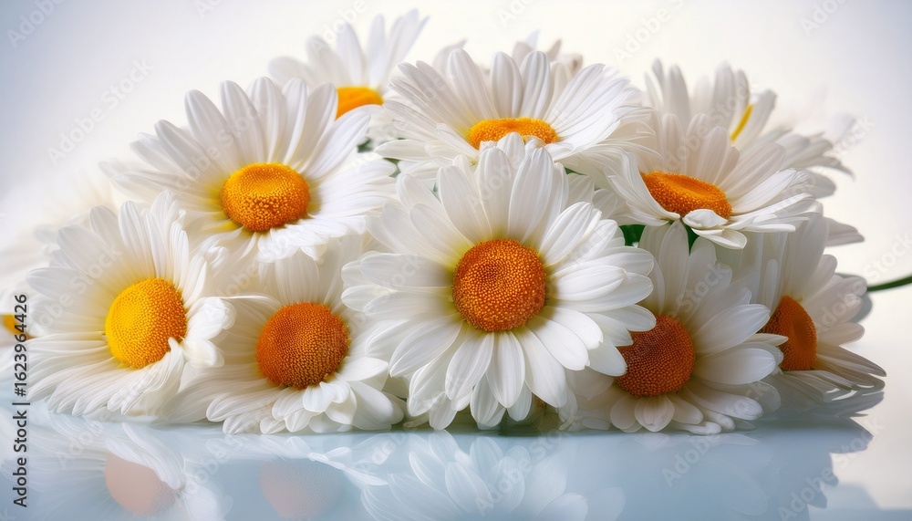 Obraz premium bunch of fresh white daisy flowers
