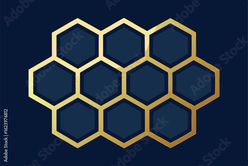 abstract background with honeycombs