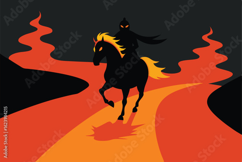 black cat with glowing eyes sitting on jack o v  lan (84).eps