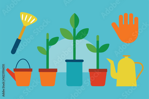 broccoli plant growing in soil with cross sbection  (14).eps