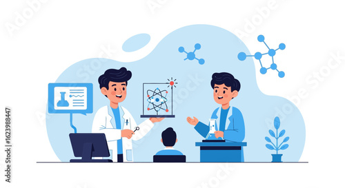 Innovative Scientific Discovery In Laboratory With Medical Researchers Working Together