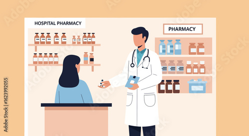 Pharmacist Consultation And Prescription Dispensing In Hospital Pharmacy A Concept
