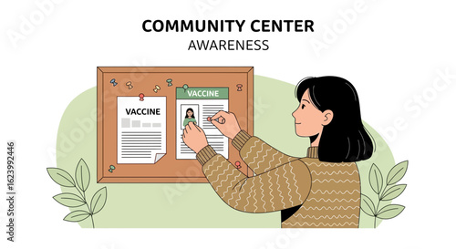 Promoting Vaccine Information At Community Center For Better Public Health