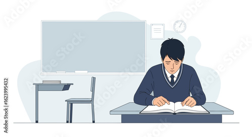 Student Feeling Stressed And Depressed In The Classroom Preparing For Exam