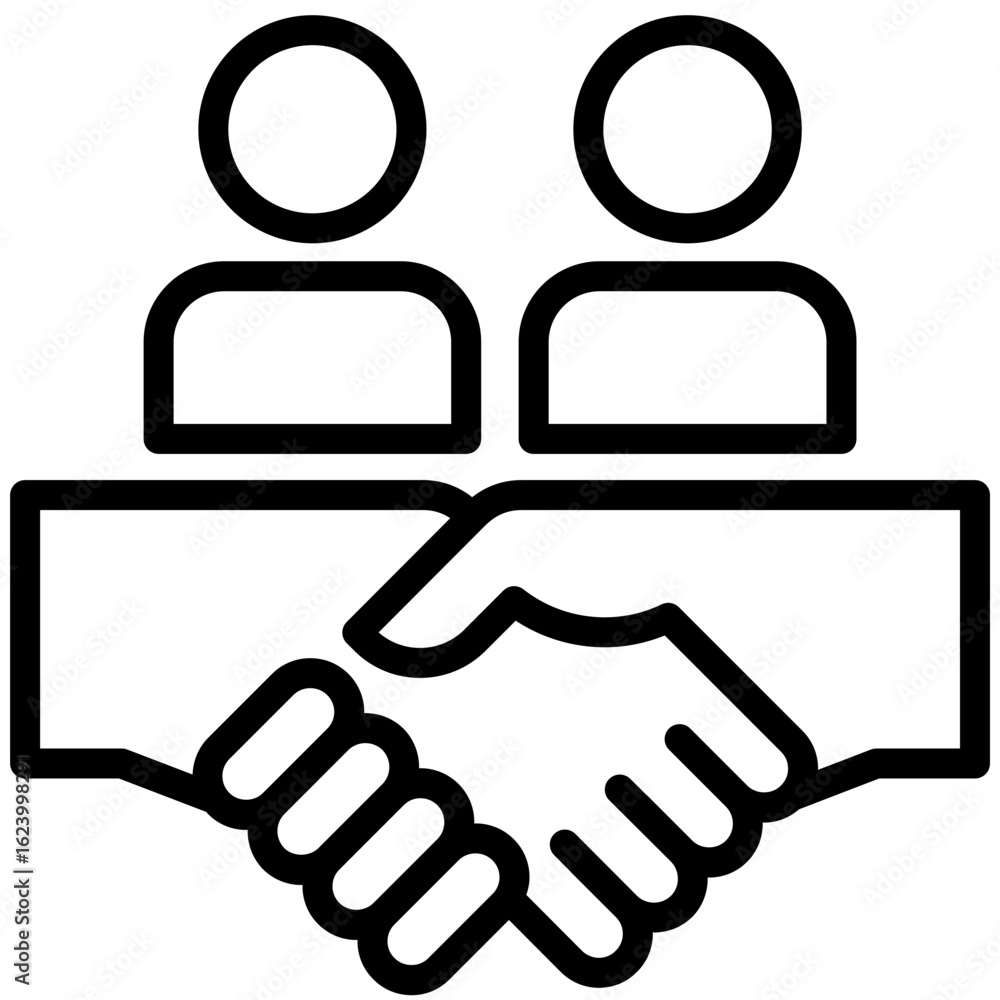 commitment icon for coaching, business, website, application, printing, document, poster design, etc