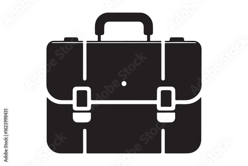 Briefcase business flat vector icon