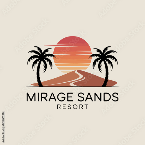 Wallpaper Mural This image features a vibrant tropical sunset behind dunes, symbolizing relaxation and beauty, ideal for promoting a serene beach resort experience. Torontodigital.ca