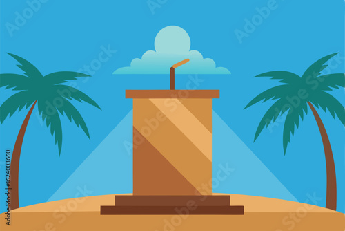 palm trees on the beach