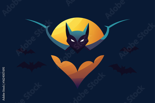 bat sticker set created with dollar store holograp.eps