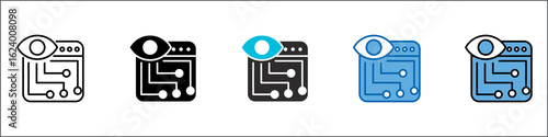 Surveillance Icon Pack Multistyle Illustration