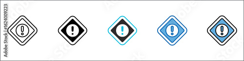 Risk Icon Pack Multistyle Illustration