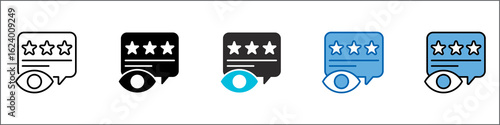 Review Icon Pack Multistyle Illustration