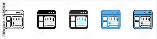 Dashboard Icon Pack Multistyle Illustration
