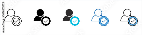 Authorization Icon Pack Multistyle Illustration