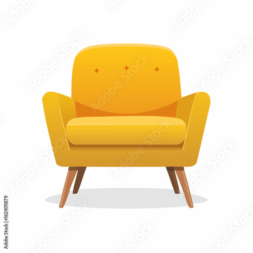 Moderner Sessel im Retro-Stil