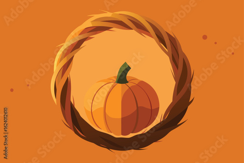 diy rustic pumpkin wreath using twine  burlap  and.eps
