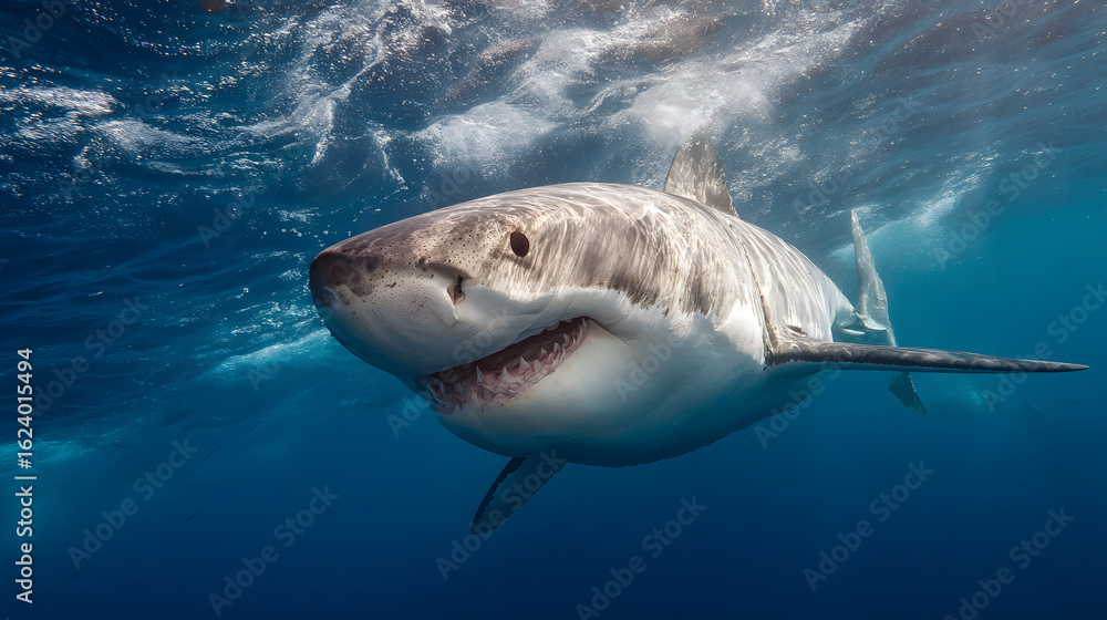 Fototapeta premium An Award winning close-up photograph Great White Shark