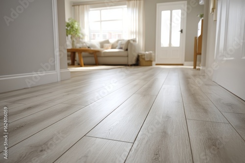 Wallpaper Mural Bright living room with light wood flooring, natural sunlight, neutral decor, and a cozy seating area visible in the background Torontodigital.ca