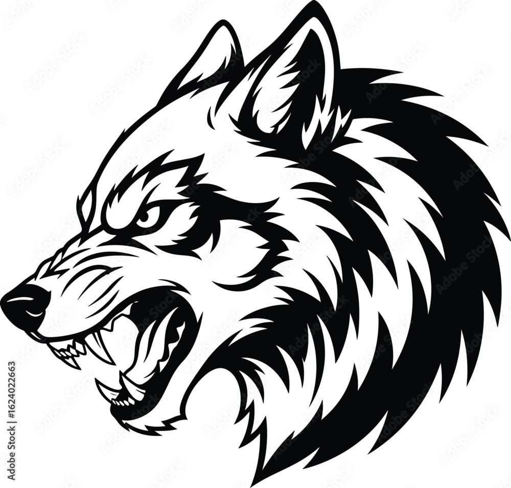 Fototapeta premium dog head vector