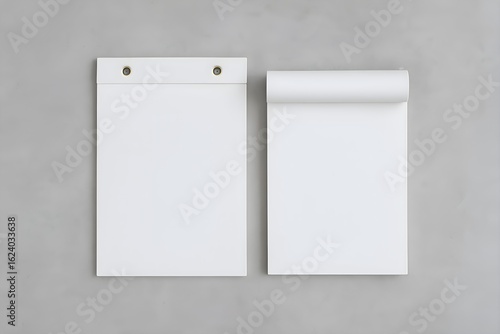 Tear-Off Wall Calendar Mockup Hanging on Wall – Front View
