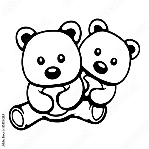 2 Bear Woman Man Love Couple Romantic Valentine's Day