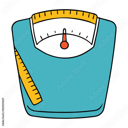 A bathroom scale with a built-in measuring tape lets you track weight and body measurements easily at home, combining convenience and accuracy in one compact tool.
