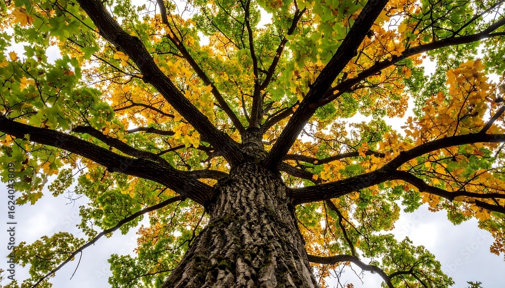 Naklejka premium Autumnal tree canopy