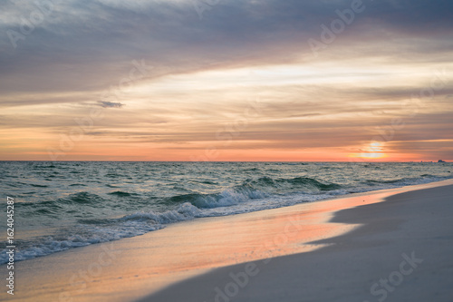 sunset over the sea, Pensacola Beach, Florida