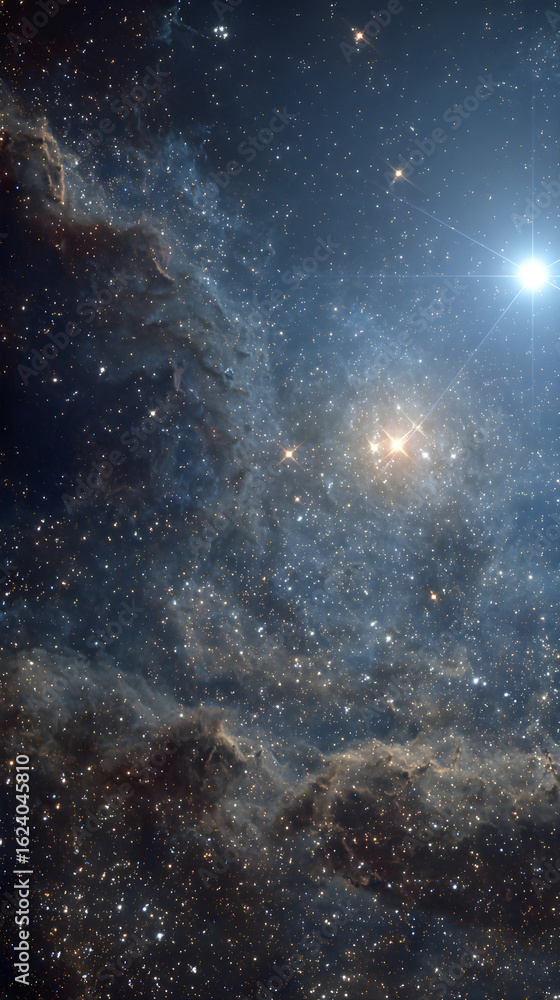 Fototapeta premium Exploring the Universe: Stunning Astronomical Telescope Views of Celestial Bodies and Cosmic Phenomena