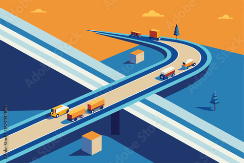 aerial view of a highway construction project with.eps