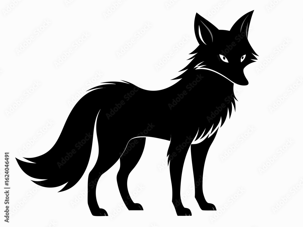 Fototapeta premium Fox Logo Vector Design | Elegant and Clever Wild Animal Mascot