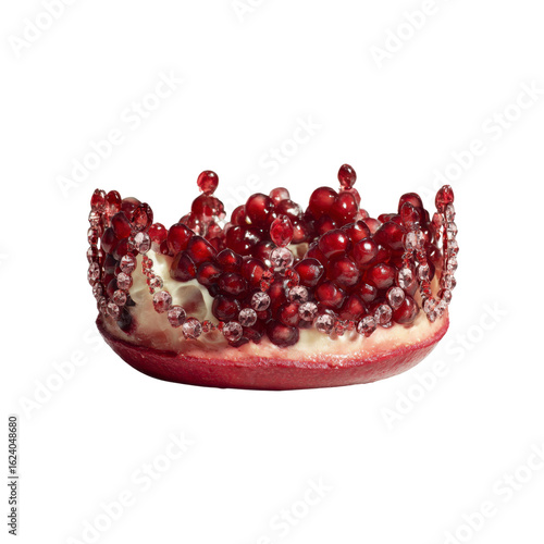 Pomegranate Crown A Jewel-Encrusted Fruit Still Life