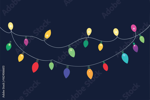 christmas lights wallpaper with glowing strings of (1).eps