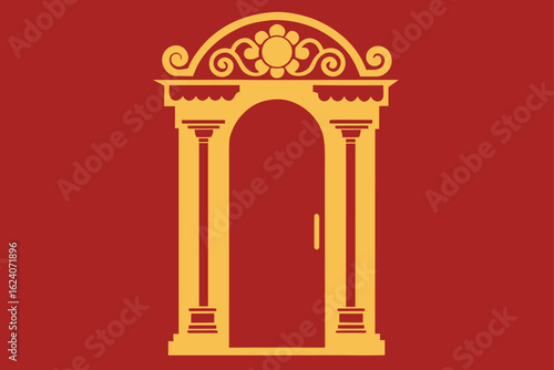 close-up-of-ornate-door-frame-from-classical-era-- (1).eps